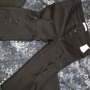 Hollister Black ripped Jeans